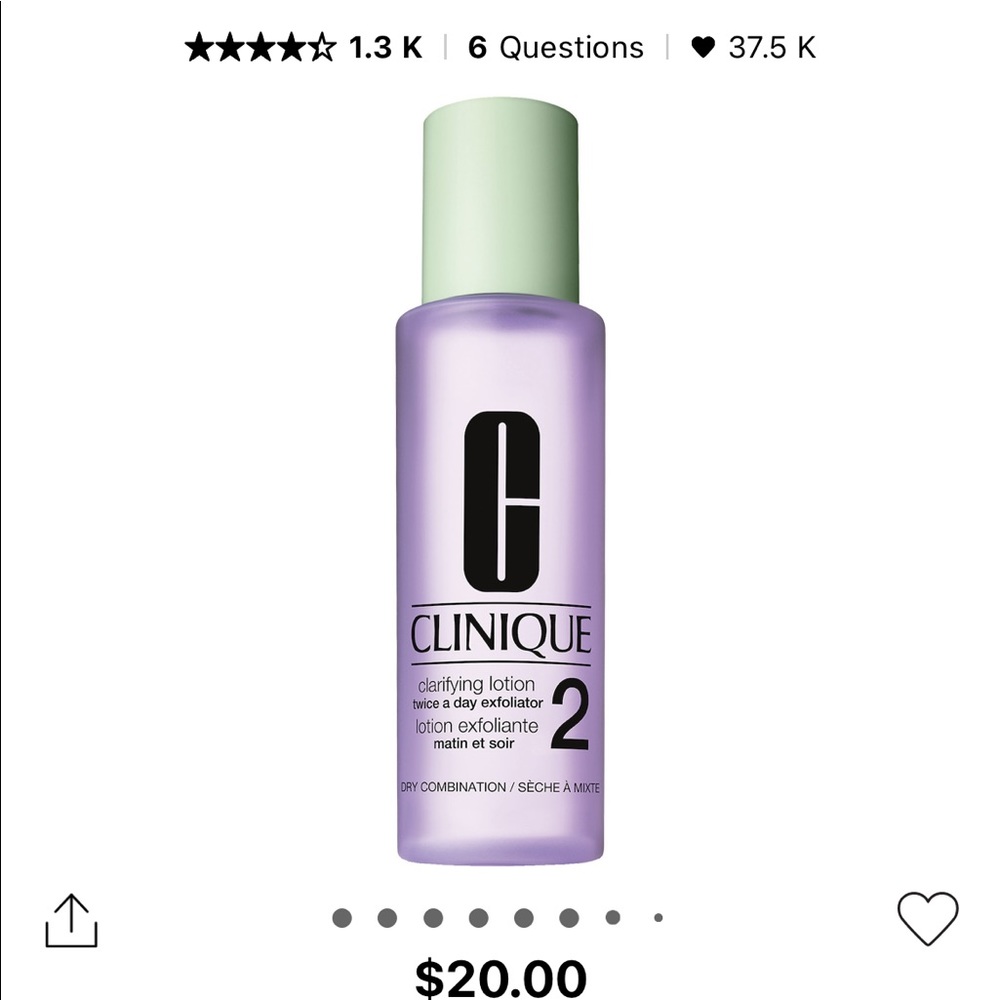 Clinique Clarifying Lotion 2 🧖🏼‍♀️ 6.7 fl oz - 1/4 Used